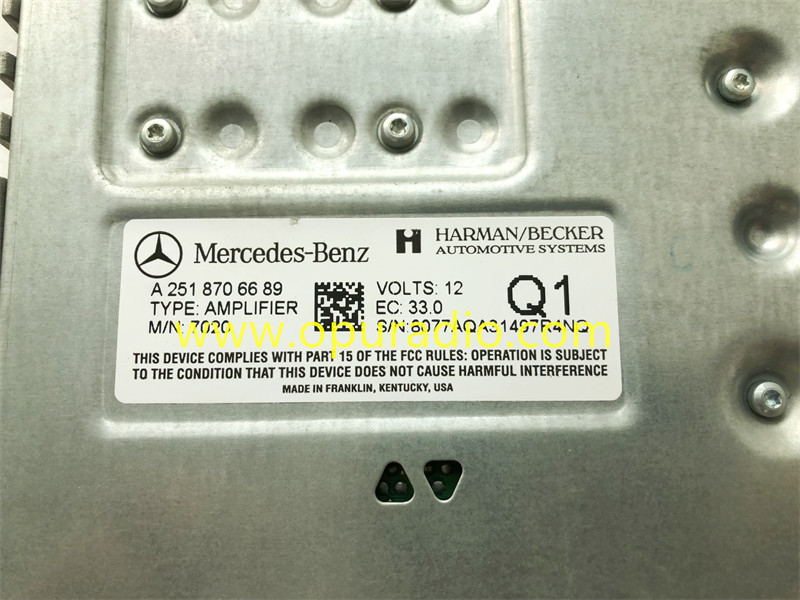 A2518706689 AMPLIFIER for 2006-2008 Mercedes W251 ML500 W164 GL450 X164