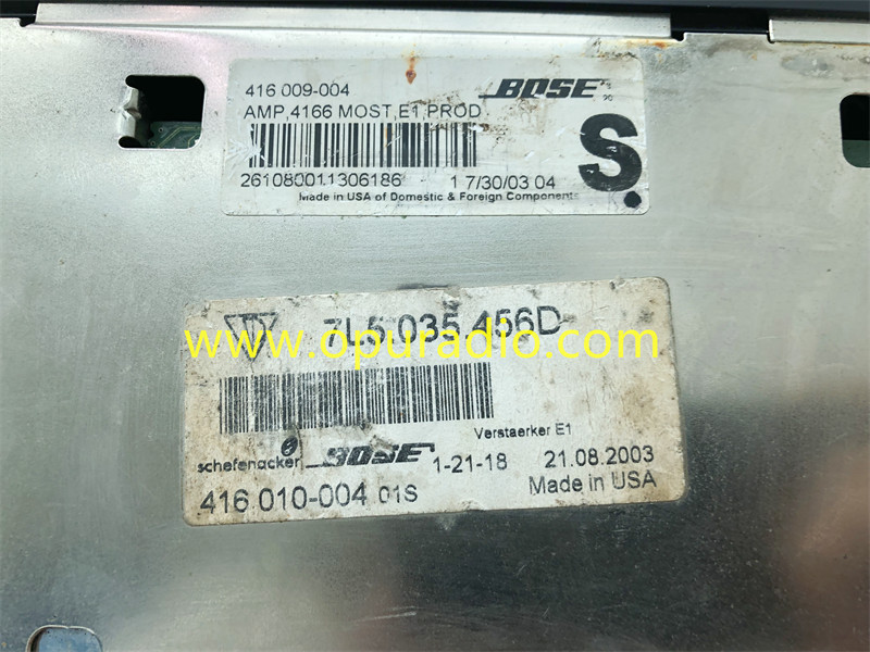 7L5.035.456D BOSE AMP for 2003-2006 Porsche Cayenne AWD 955 Sound Amplifier