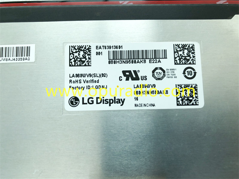 LA080WV9 SL02 SL04 Touch Display for 2019-2021 KIA CEED CAR NAVIGATION 96560-J7250WK