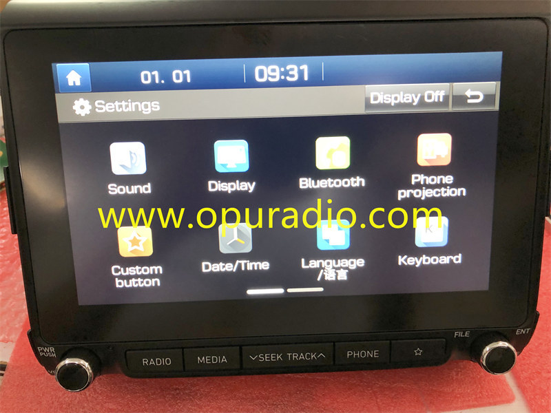 96160H9520F MOBIS Navigation Radio for 2022 2023 KIA RIO CAR Media Carplay