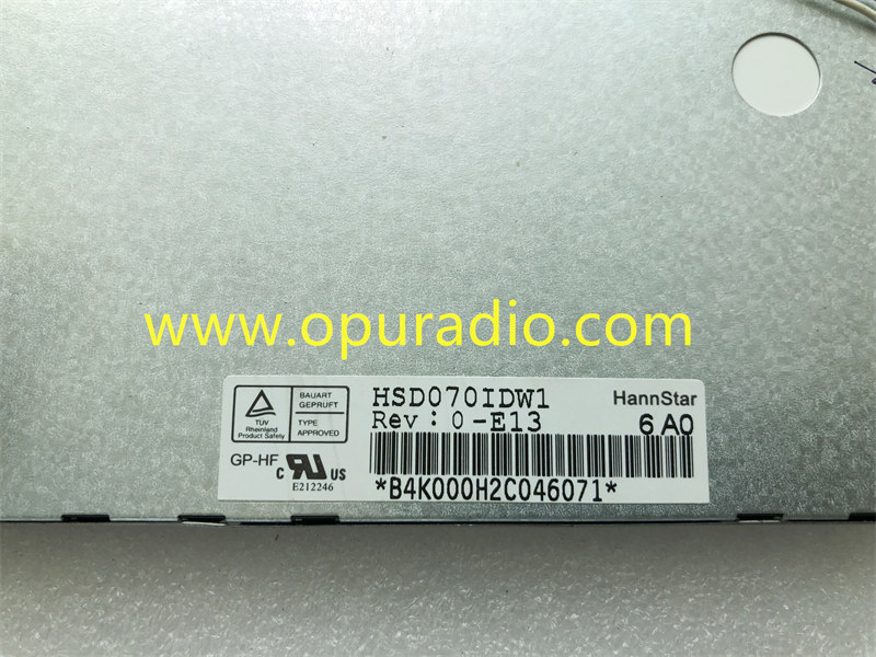 HSD070IDW1 7INCH Display Screen for Mitsubishi Car Navigation