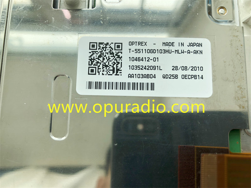OPTREX Display T-55110GD103HU AA103AB04 for 2009-2012 BMW 7 Series CIC Navigation F01 F02