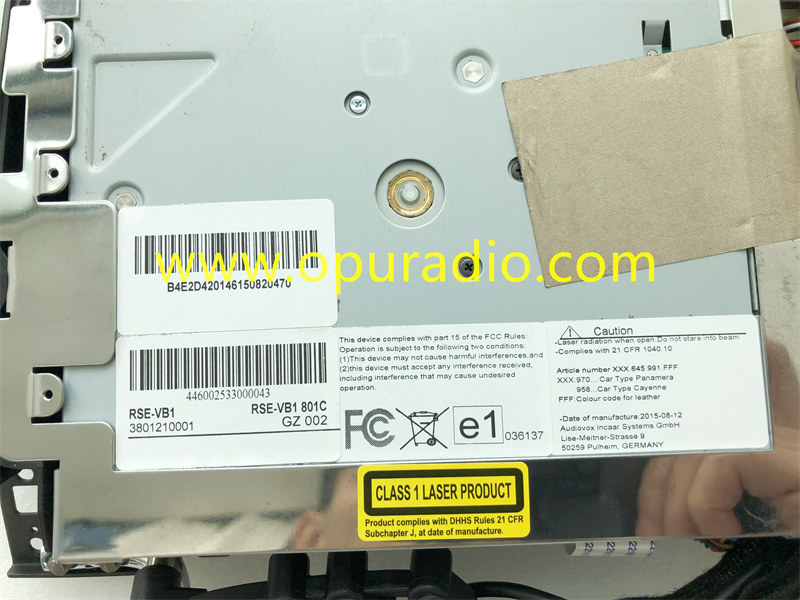 RSE-VB1 Display Unit DVD player for Porsche Cayenna Panamera Rear Seat Entertainment