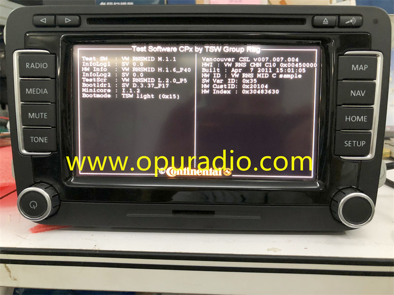 USB Cable Software for SetConfig RNS510 Program