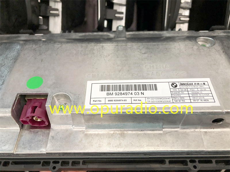 BM 9284974 10.25 Display Monitor for 2011-2016 BMW F10 M5 5-SERIES 535i 528i 550i Car Navigation