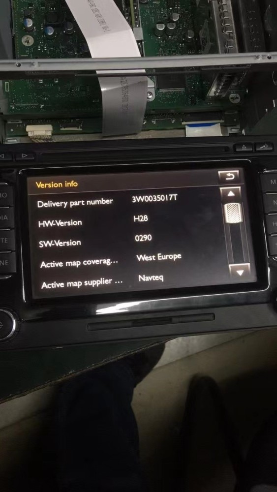 Touch Display LED Screen Face Button for 2010-2015 VW Golf Passat Continental RNS510 NAV Radio