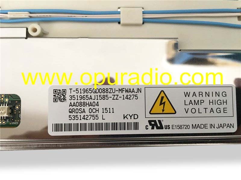 AA088HA01 AA088HA04 AA088HA03 Display Screen LCD Monitor Information for BMW X5 X6 E70 E71 E72 CID 8.8 Optrex Navigation Johnson Control