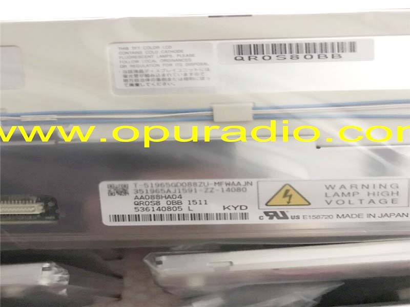 AA088HA01 AA088HA04 AA088HA03 Display Screen LCD Monitor Information for BMW X5 X6 E70 E71 E72 CID 8.8 Optrex Navigation Johnson Control