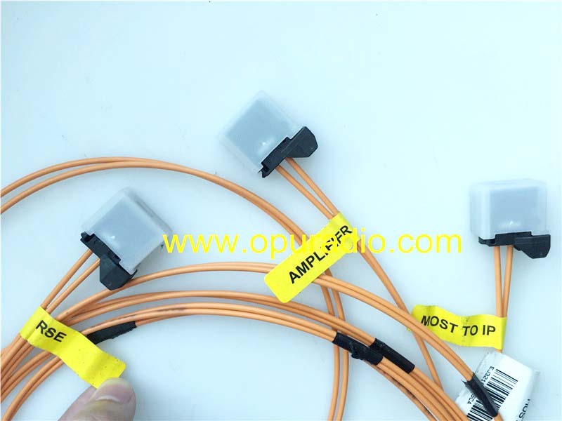 EJ32-18K925-CA Optical Fiber cables 3 meter 3 connectors Amplifier RSE Most To IP for Land Rover car audio navigation sound systems