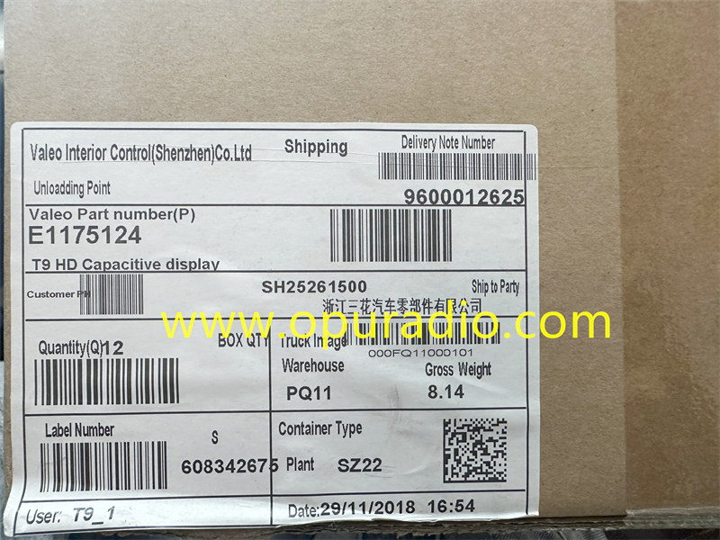 A88CHD TOUCH SCREEN for 2019-2021 Peugeot 308 GT Citroen C3 Multimedia T9 HD Capacitive Display