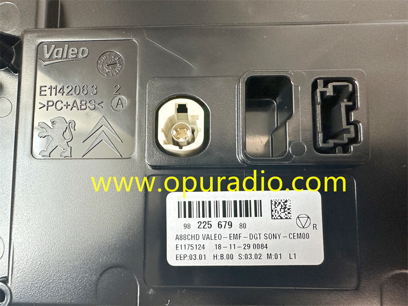 A88CHD TOUCH SCREEN for 2019-2021 Peugeot 308 GT Citroen C3 Multimedia T9 HD Capacitive Display
