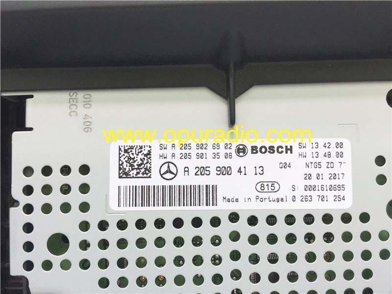 Brand New A2059004113 BOSCH LCD Monitor Screen Control Display ECU for 2015-2017 Mercedes Benz NTG5 7inch navigation W205 C class C-KLASSE C220 C300