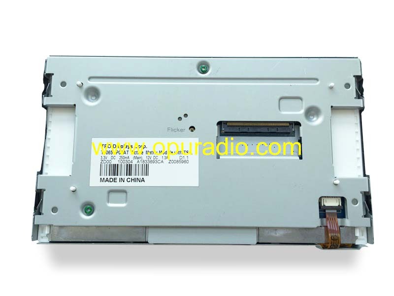 TPO Display TJ065NP03AT LCD Monitor with touch screen Digitizer for VW car radio Audio Media CD Player