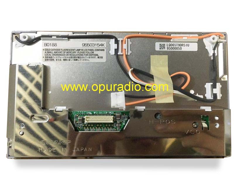 Sharp Display LQ065T9DR51M LQ065T9DR52T 52U LCD Monitor Screen for Porsche CayennePCM2 BE6693 Harman Becker Car Navigation radio Audio Media MAP GPS B