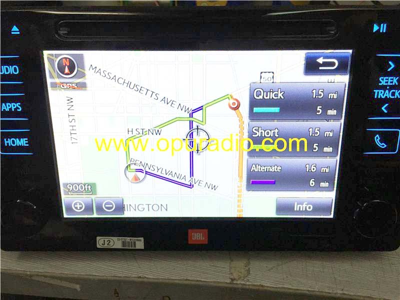 86100-04170 Panasonic Radio with JBL System for 2015-2017 Toyota Sienna Navigation Receiver 2016-2017 TACOMA Audio HD APPS Bluetooth GPS MAP Card
