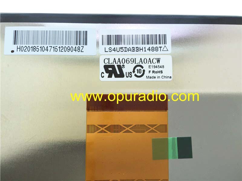 CLAA069LA0ACW Display LCD Monitor screen for car DVD player roof audio Media rear seat entertainment