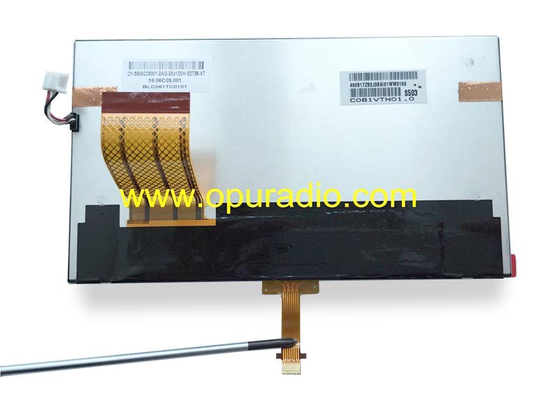 C061VTN01 Display LCD Monitor with touch screen Digitizer for Toyota Camry Navigation Fujitsu Ten CD DVD player