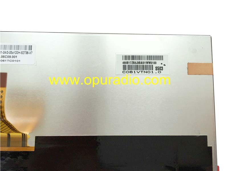 C061VTN01 Display LCD Monitor with touch screen Digitizer for Toyota Camry Navigation Fujitsu Ten CD DVD player