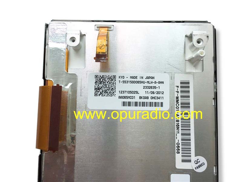 OPTREX Display T-55315GD065HU-MLW-A-AHN 6.5INCH Screen AA065MC01 LCD Monitor for BMW X3 X5 Mini Paceman R61 Sat Nav