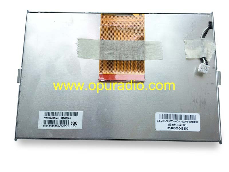 AUO Display C058GVN01 S503 LCD Monitor screen for Mercedes Sprinter Van Metris Comand VNG1 RY2350 RY2540 RY2550 RY2405 AL2540F AL2250F