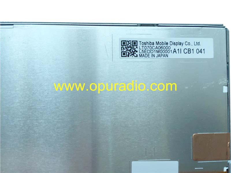 Japan Display LT070CA06100 LT070CA06000 LCD monitor screen for 2015 2016 Infiniti QX60 Rear Seat Entertainment DVD Player NISSAN Roof Headrest