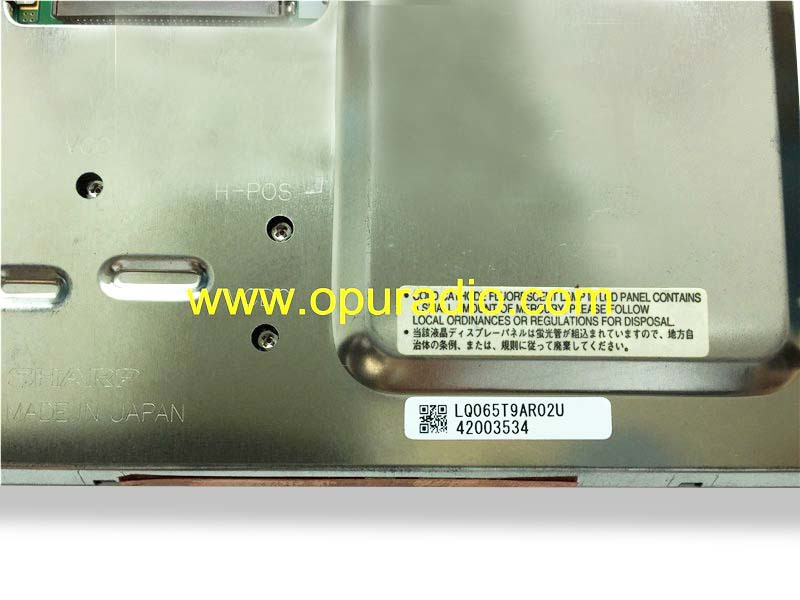Sharp Display  LCD Monitor screen LQ065T9AR02U TM065WA-67P04 for Mercedes Benz W220 S500 S55 S430 W215 CL500 CL55 2005 2006 SL500 W204