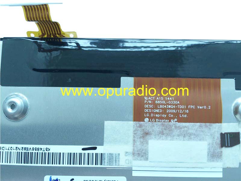 LG Display LB043WQ4-TD01 LCD Monitor touch screen for Hyundai MOBIS KIA Rio Navi