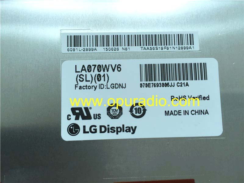 LG Display LA070WV6 (SL)(01) SL01  LCD Monitor Screen for Mercedes GM car radio Navigation GPS CD DVD player MAP SAT NAV