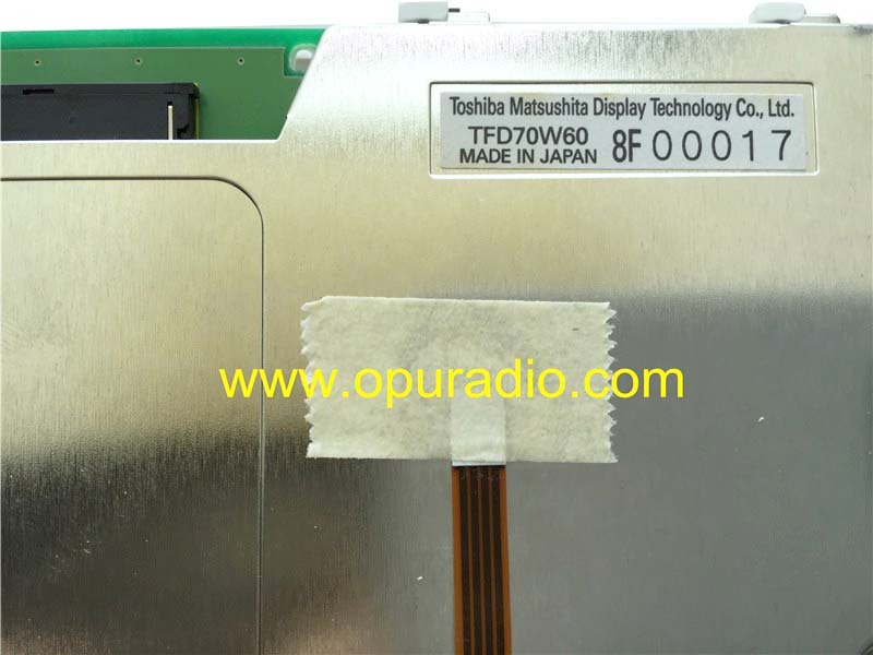 Toshiba Matsushita Display TFD70W60 LCD monitor with touch screen TFD70W61 TFD70W63 for Toyota Land Cruiser Lexus RX300 RX330 2003-2006 car Navigation