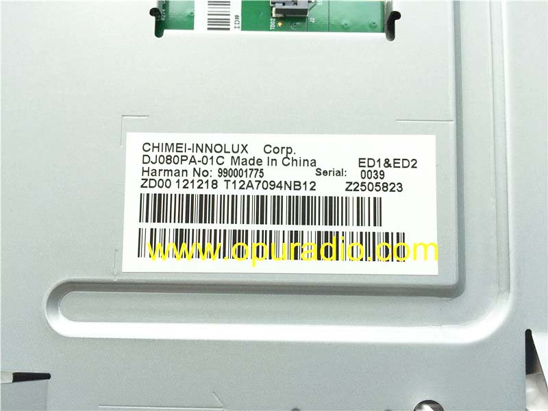 Display DJ080PA-01A 8 inch Monitor Screen for GM Vauxhall Opel Insignia 2015  Cadillac CUE SRX  CTS CTS-V ATS ATS-V  XTS  Escalade Platinum EXT ESV