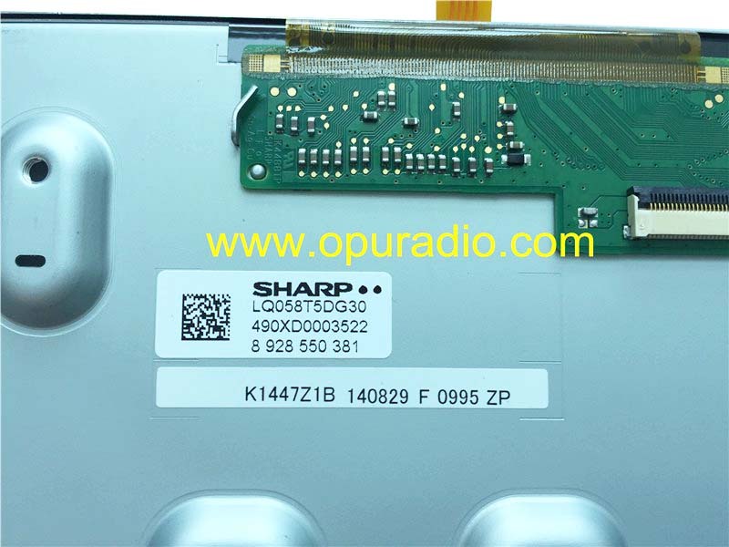 SHARP Display LQ058T5DG30 LCD Monitor with touch screen for NISSAN LCN2 K58A00 EU BOSCH Satellite Navi Radio
