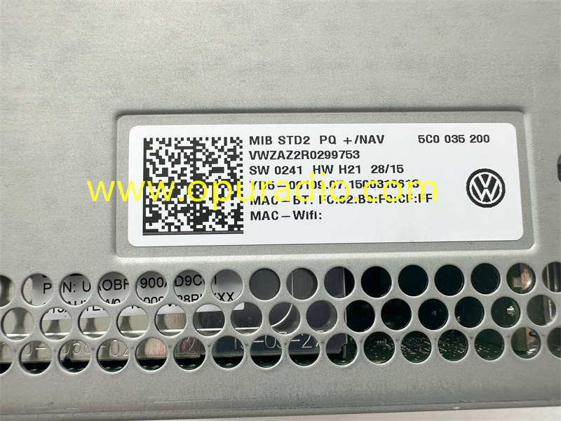 5C0035200 MIB2 DISCOVER RADIO FOR 16-19 VW Jetta Passat B8 Tiguan