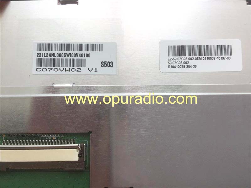 C070VW02 V1 Display LCD Monitor with touch screen for Land Rover Discovery 4 Range Rover Sport 2011 car Navigation GPS CD radio audio DVD media