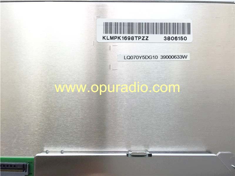 Sharp Display LQ070Y5DG10 LCD Monitor with touch screen for Toyota Prado Land Cruiser Sienna LE 2015 car DVD audio media CD player radio