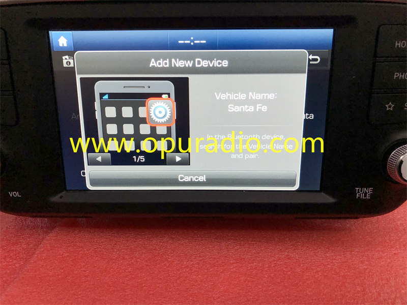 2019-2020 Hyundai Santa Fe Receiver CAN Market 7.0 Touch Screen 96160S2310VCS