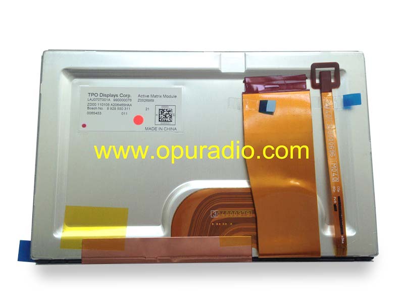 TPO Display LAJ070T001A LCD Monitor screen Active Matrix Module for Volvo S60 Bosch CD navigation systems