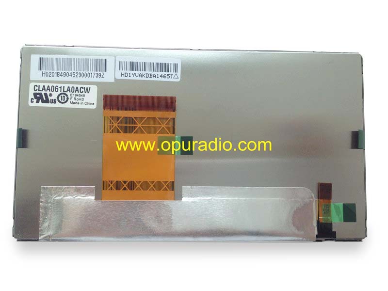 CLAA061LA0ACW Display LCD Monitor screen for Toyota Sienna 2014 car Navigation audio CD radio 6.1inch
