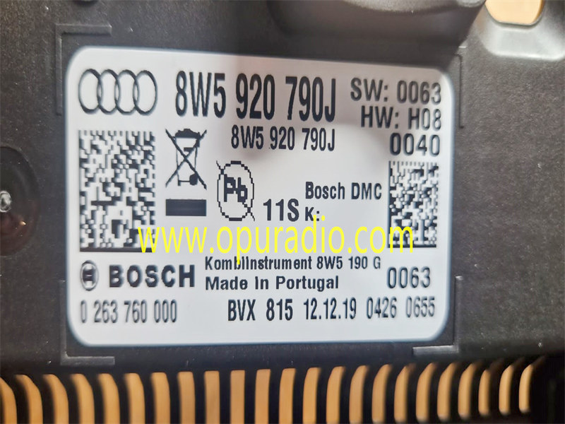 DK123IA-03A for 2018-2020 AUDI A4 B9 Speedometer Digital Instrument Cluster 8W5920790J