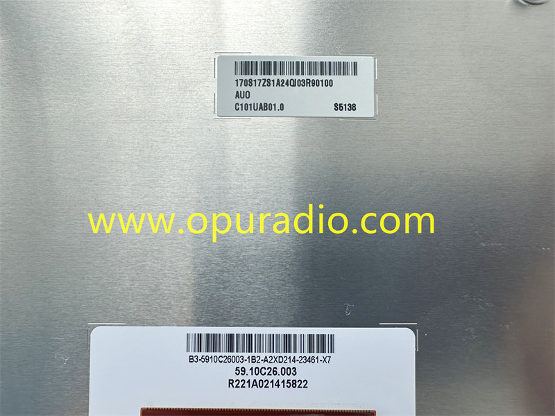 10.1Inch C101UAB01.0 Touch Screen for 2021-2023 Dodge Durango Chrysler Pacifica display car Navigation