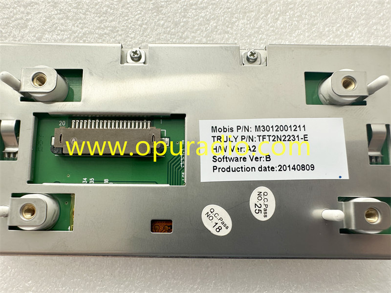 TFT2N2231-E LCD Display for Hyundai KIA Car CD Player MOBIS Radio RED Screen