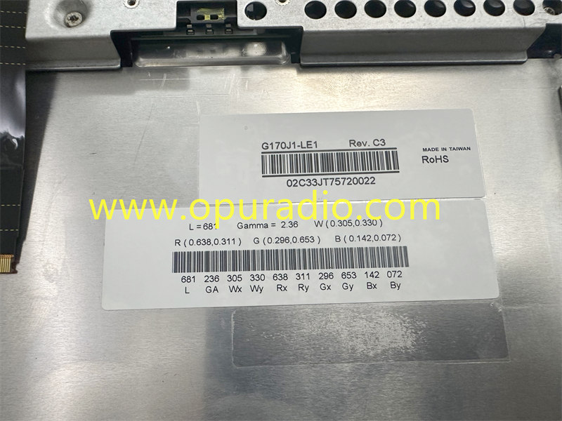 G170J1-LE1 2017-2020 OEM TESLA Model S X Touch Screen Display Black Ribbons Gen 2