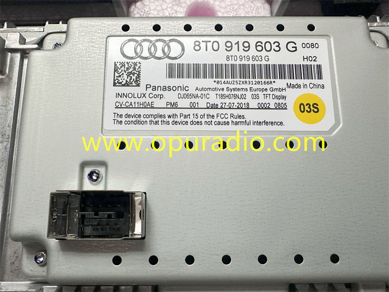 8T0919603G Monitor for 2013-2017 Audi A4 S4 B8 A5 Q5 8R RS4 Multimedia Screen Centre Display A1