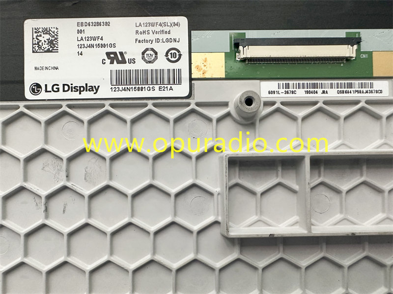 LG DISPLAY LA123WF4 SL02 for 9Y0.919.597.F .AD .G 2019-2022 Porsche Cayenne
