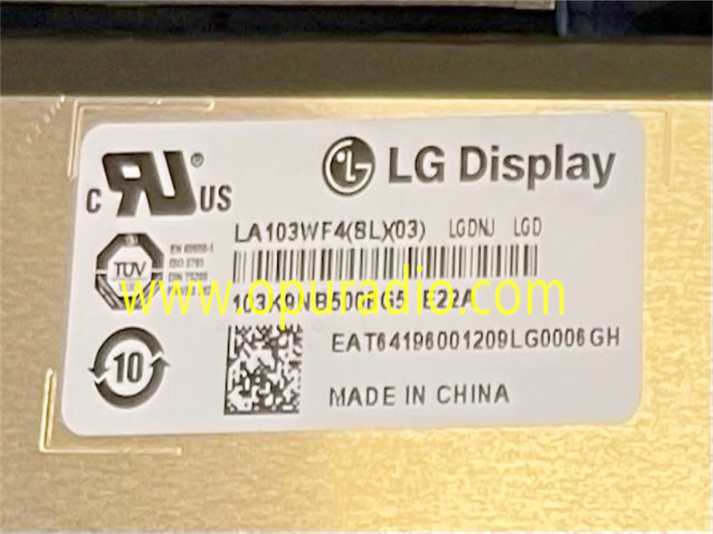 LA103WF4 SL03 LG TOUCH DISPLAY FOR 2020-2022 KIA CEED III RADIO CAR NAVIGATION 96560-J7690