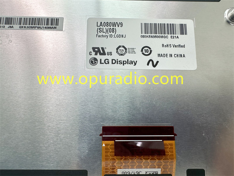 LG DISPLAY LA080WV9 SL08 Touch Screen For 2020-22 KIA Telluride Car Navigation 96160S9000 USA