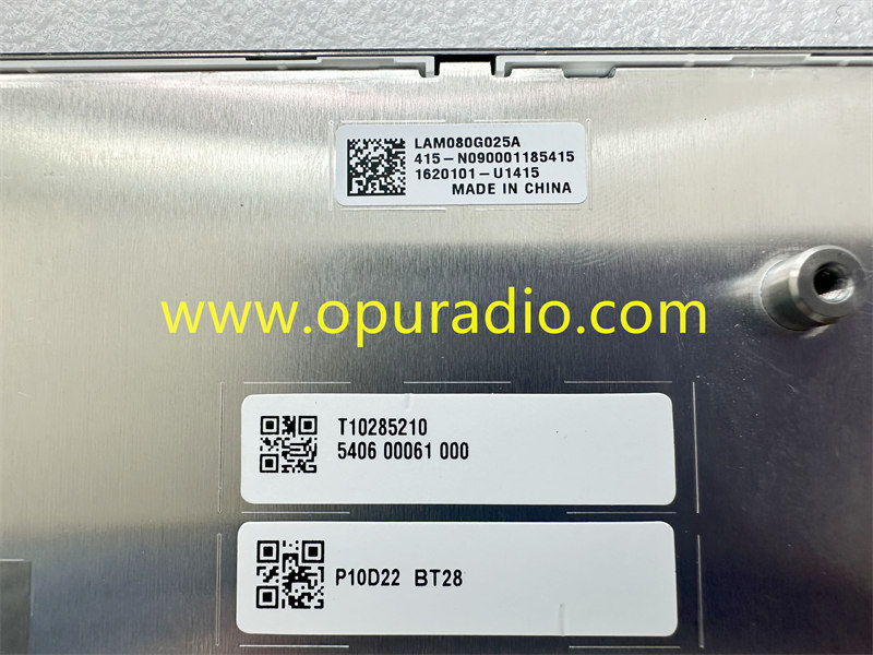 LAM080G025 Touch Screen 9830426480 Touch Display for Citroen C5 Aircross Navigation