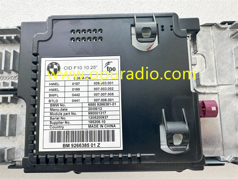 BMW 5 SERIES GT F07 2009 MULTIMEDIA SAT NAV DASHBOARD DISPLAY SCREEN BM 9210411