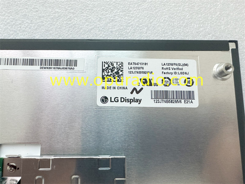 LG DISPLAY LA123WF6 SL04 Touch Screen for 2020-22 KIA Hyundai Car Navigation MOBIS Carplay