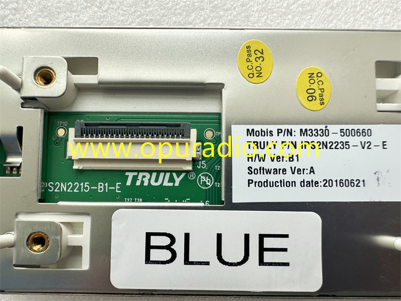 Mobis M3330 Truly Display IPS2N2235 IPS2N2270 Blue Color for KIA Hyundai Car Radio Media AM FM