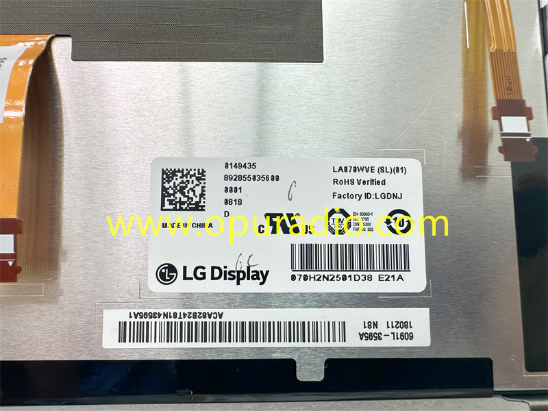 LG Display LA070WVE SL01 SL02 2018-2020 Nissan Rogue Qashqai J11 Car Navigation BOSCH